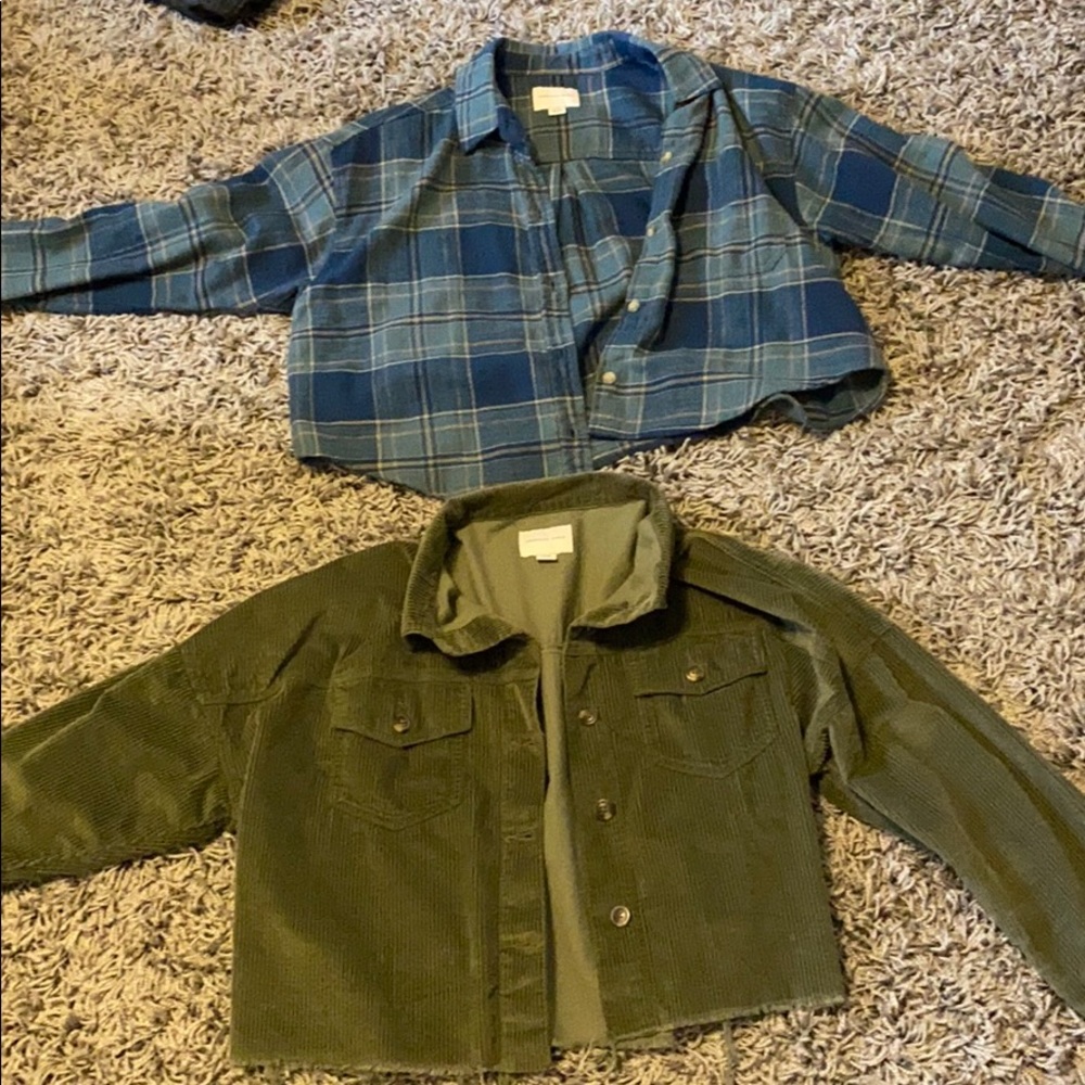 American Engle cropped flannels